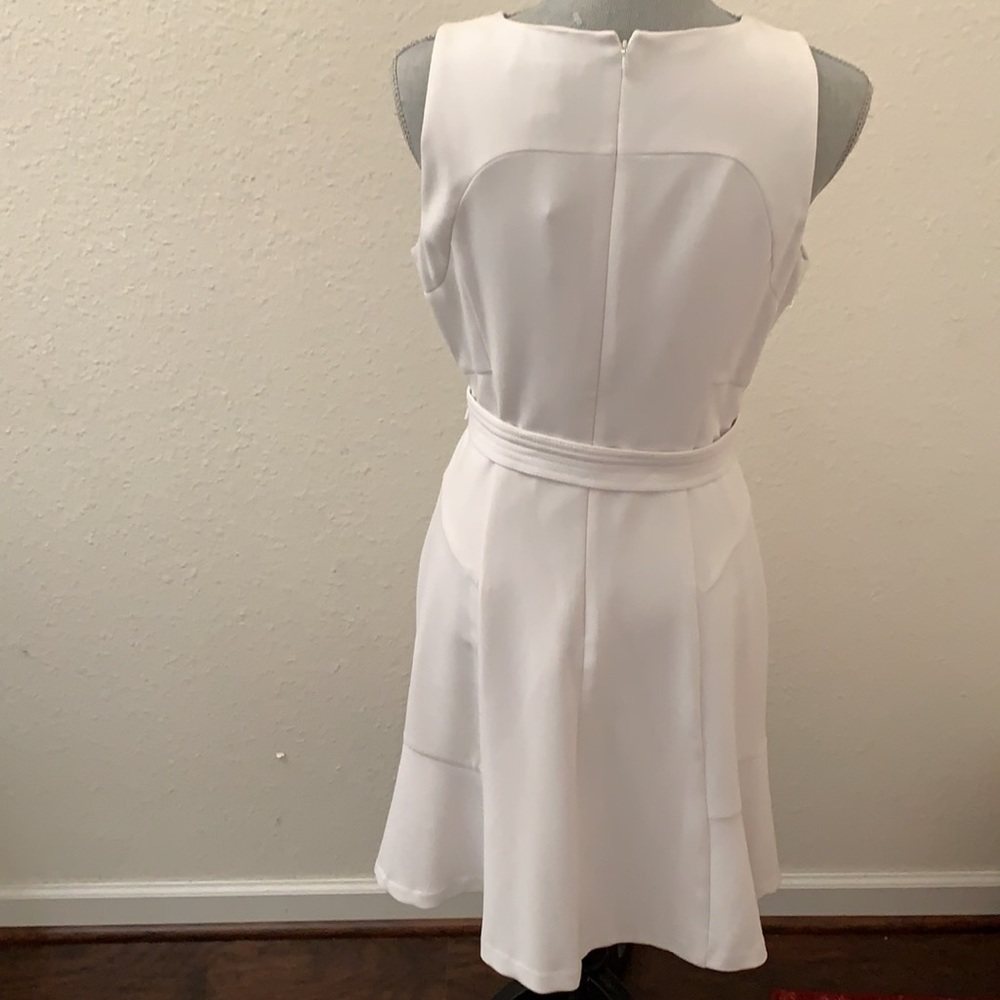 White House Black Market WHBM white dress 8 New NWT medium Sleeveless GORGEOUS - Picture 6 of 11